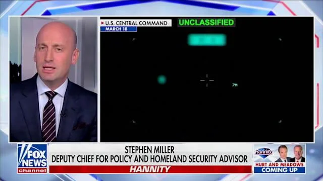 Stephen Miller Warns Iran War Could Last 'Indefinitely' While Pushing Unsubstantiated Democratic Blackmail Theory