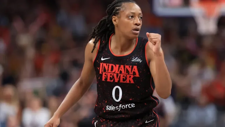 Kelsey Mitchell injury update: Latest news after Fever star helped off vs. Aces image