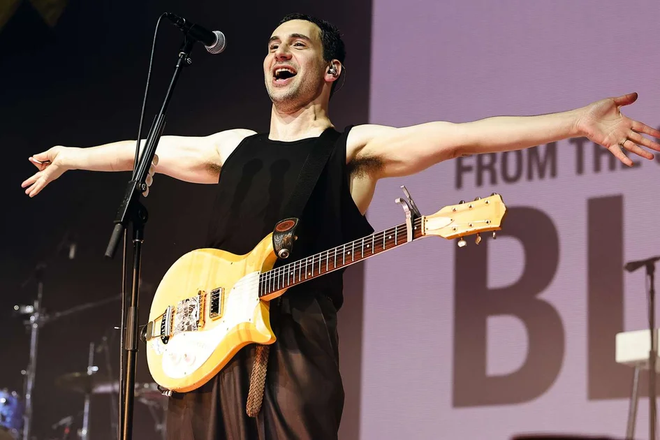 Jack Antonoff of Bleachers performs at the Mojave Tent during the 2024 Coachella Valley Music and Arts Festival at Empire Polo Club on April 20, 2024