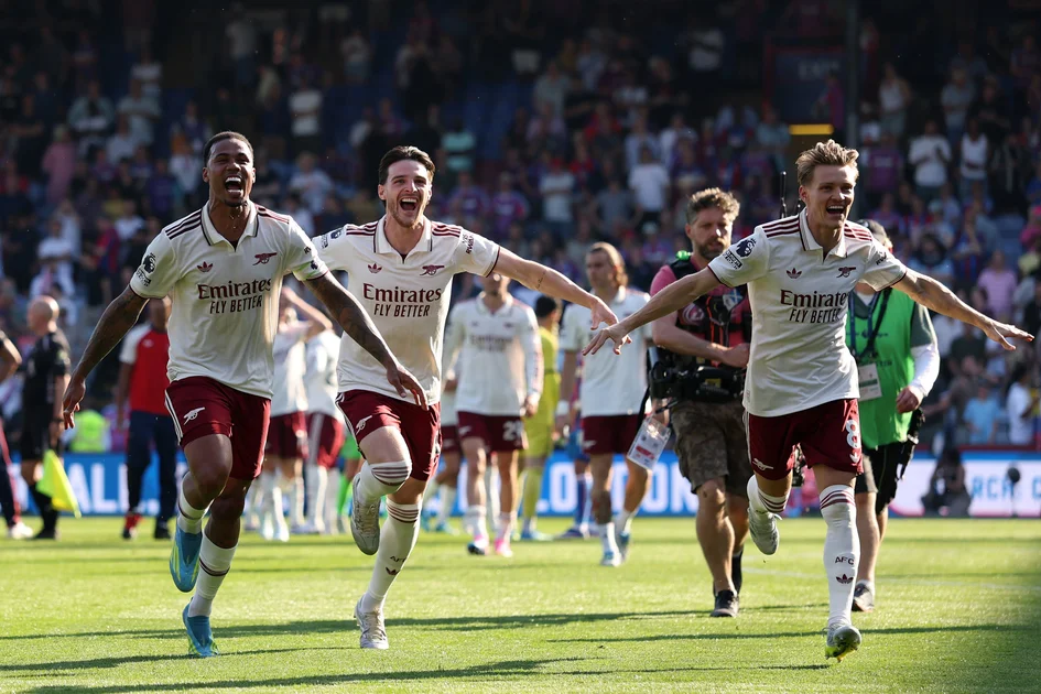 Arsenal will lift the Premier League trophy after beating Crystal Palace