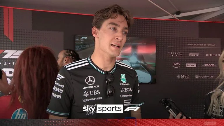 Mercedes driver George Russell aired his frustration at the racing around Monaco and proposed a radical sprinkler solution to spruce things up!