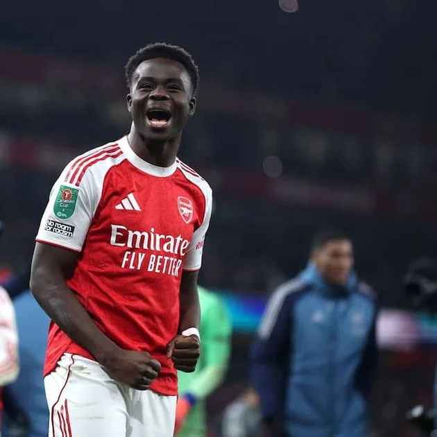 Preview image for Bukayo Saka: Arsenal get huge boost as star signs bumper new deal