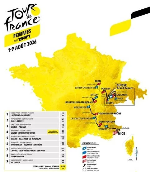 2026 Tour de France Femmes course