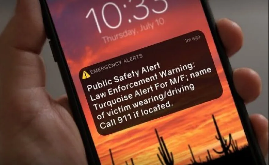 An example of a Turquoise Alert issued for people missing under suspicious circumstances in Arizona.