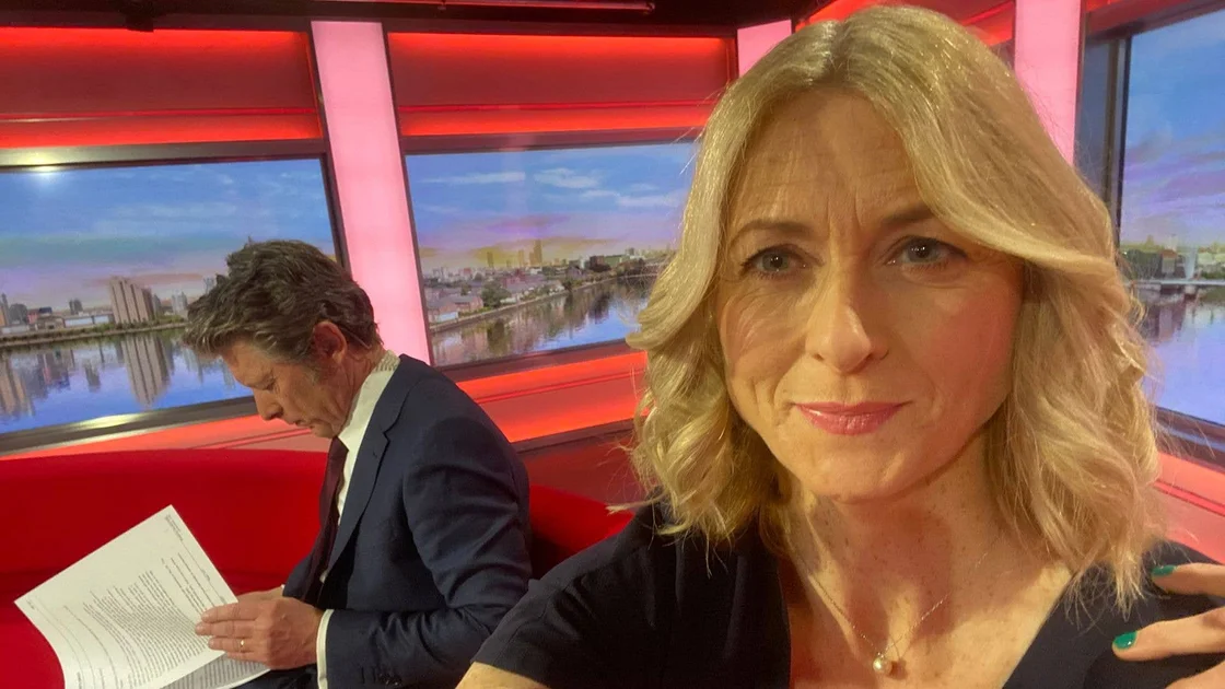Rachel Burden with Charlie Stayt