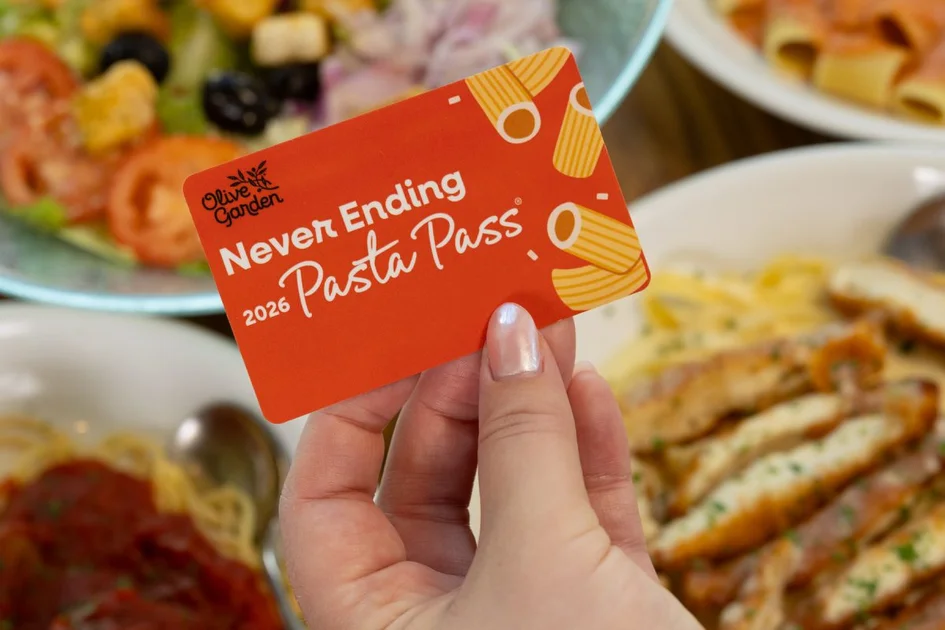 olive garden never-ending pasta pass 2026