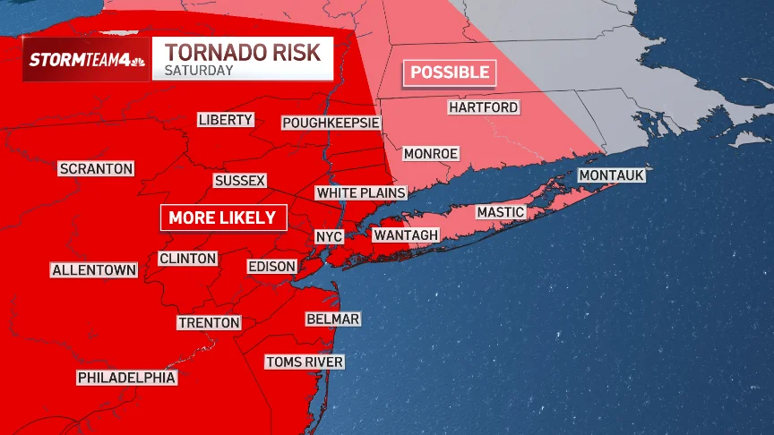 NYC Tornado Warning as Severe Storms and Wildfire Smoke Grip Tri-State