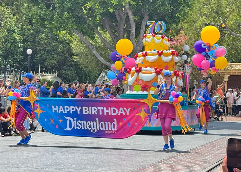 Disneyland 70th Anniversary - Disneyland bday cavalcade