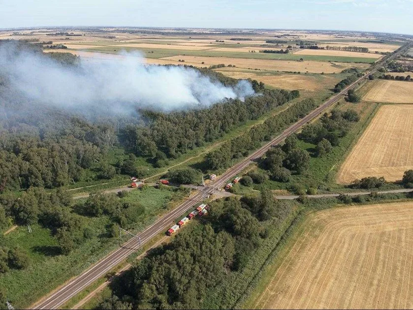 Fire at Holme Fen National Nature Reserve. Picture: Cambridgeshire Fire and Rescue Service