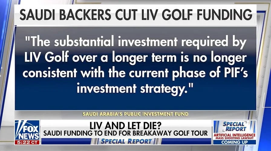 Saudi Arabia ends LIV Golf funding as future of breakaway tour in jeopardy