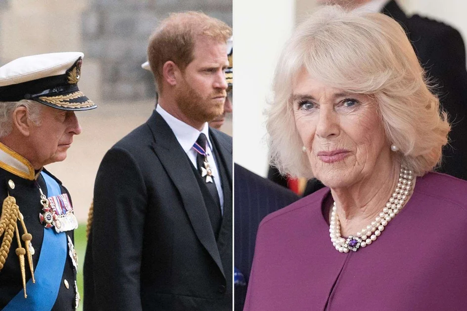 Britain's King Charles III walks with his son Britain's Prince Harry, Duke of Sussex as they arrive at St George's Chapel inside Windsor Castle on September 19, 2022; Queen Camilla formally bid farewell to the Emir of Qatar Sheikh Tamim bin Hamad Al Thani and his wife Sheikha Jawaher as they leave Buckingham Palace, during day two of The Amir of the State of Qatar state visit to the United Kingdom on December 4, 2024