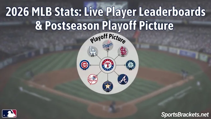 2026 MLB stats - live player leaderboards, team metrics, and wild card playoff picture