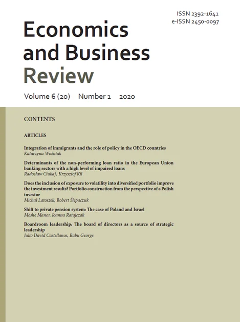 SHIFT TO PRIVATE PENSION SYSTEM: THE CASE OF POLAND AND ISRAEL Cover Image