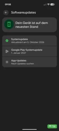 Google Play System Update Januar 2027 falsche Datumsangabe